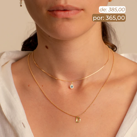 Mix Colar Grego + Colar Inicial