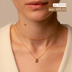 Mix Colar Choker Bond + Colar Inicial