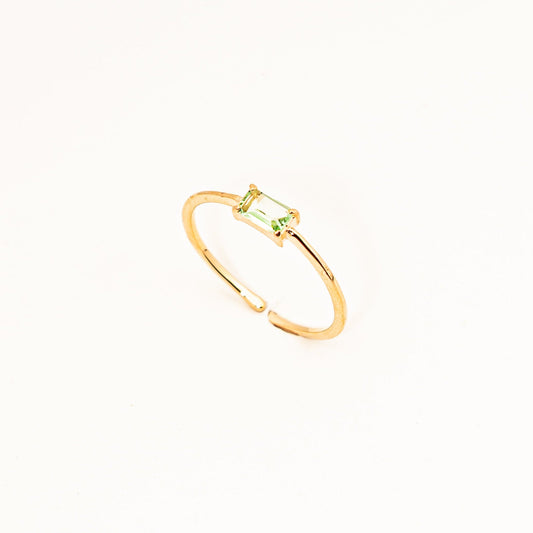 Anel Belle Cristal Berilo Regulável