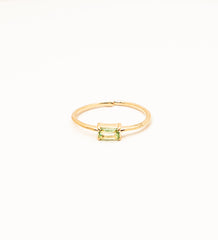 Anel Belle Cristal Berilo Regulável