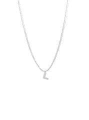 Colar Inicial Pequeno Ródio