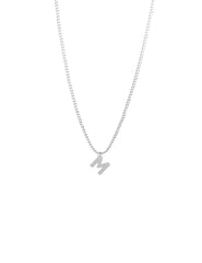 Colar Inicial Pequeno Ródio