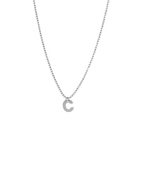 Colar Inicial Pequeno Ródio