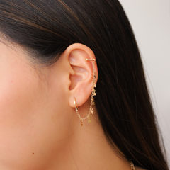 Argolinha e Piercing Mixed Stars