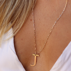 Colar Inicial Grande Longo