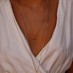 Colar Inicial Grande Longo