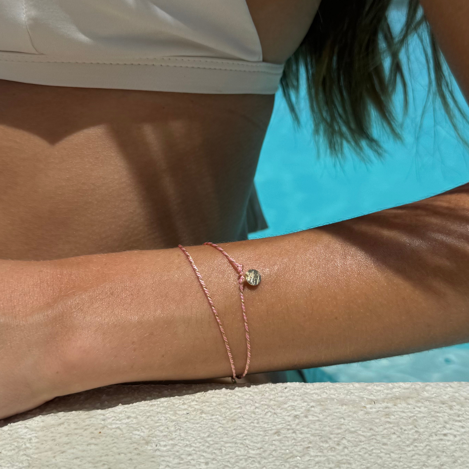 Pulseira Milagres ⁠⁠Rosa