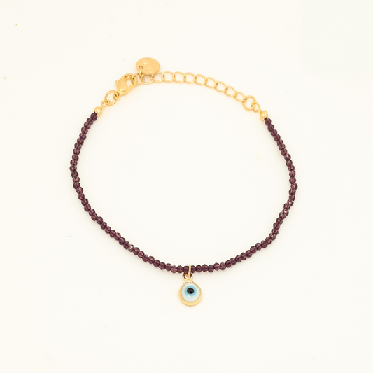 Pulseira Cristal Greek Roxo