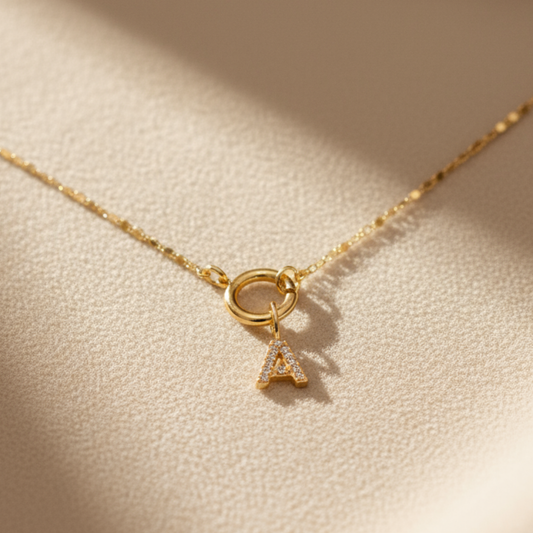 Mix Charm Inicial + Colar Charm River