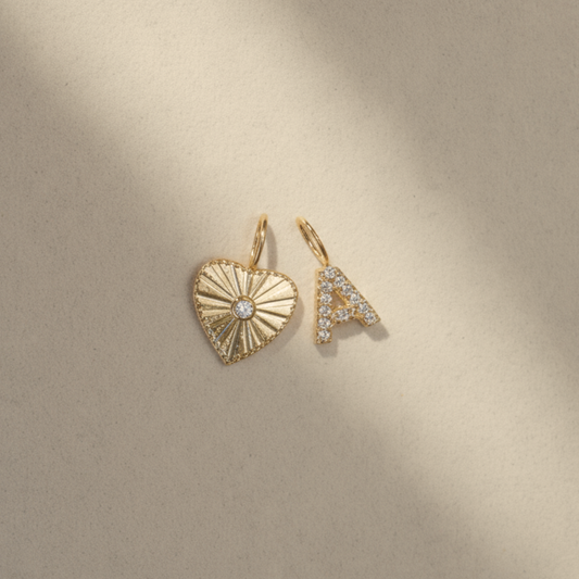 Mix Charm Inicial + Charm Coração