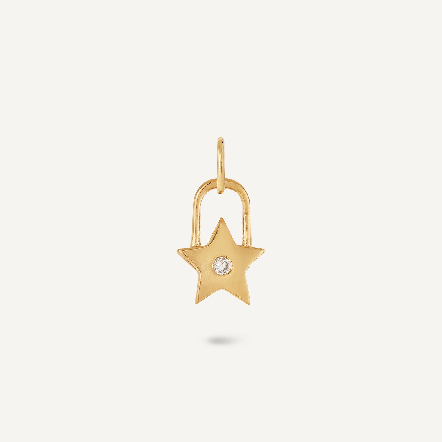Charm Cadeado Estrela
