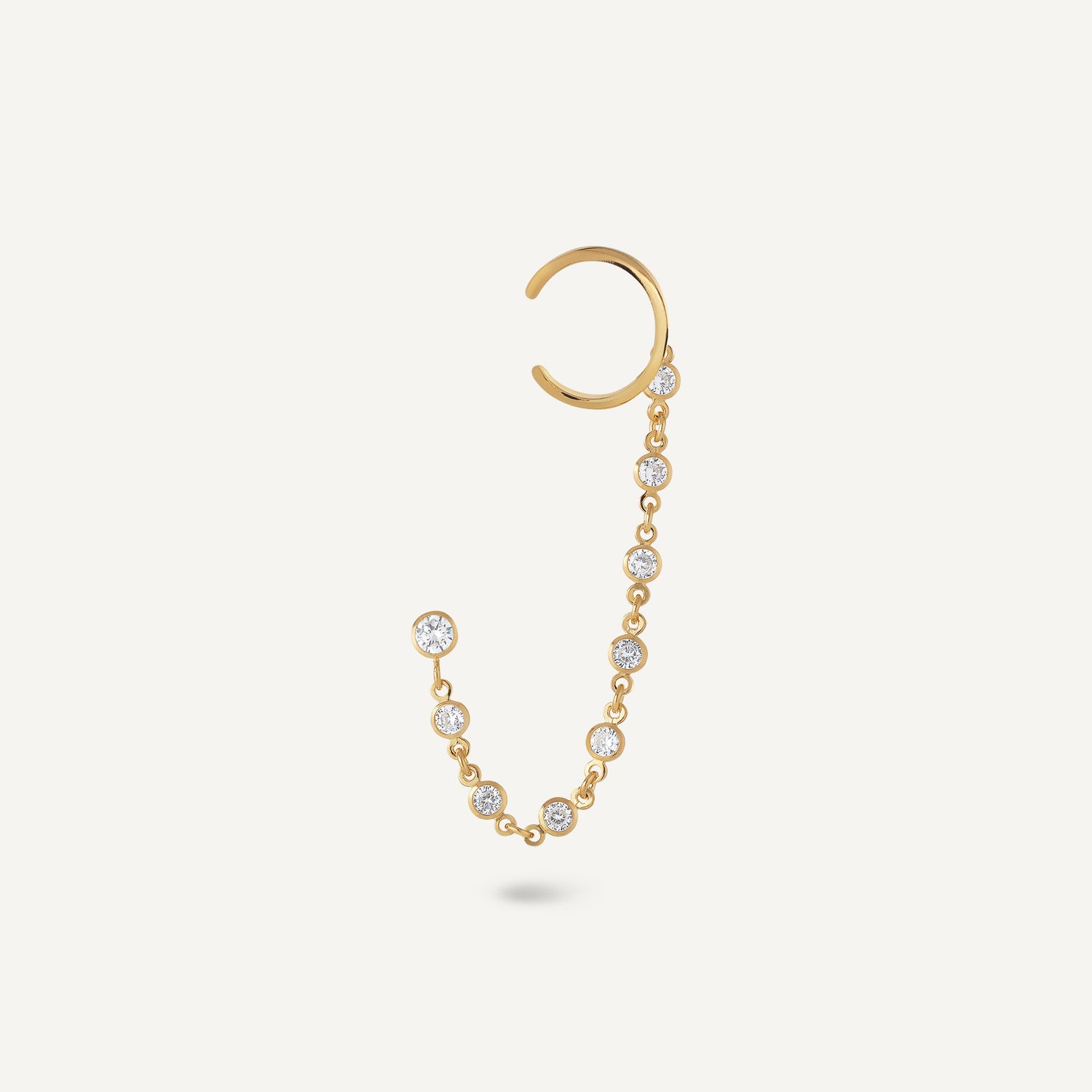 Brinco com Piercing Mila Chain Unitário