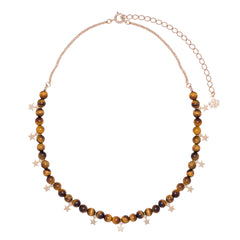 Colar Stars de Olho de Tigre