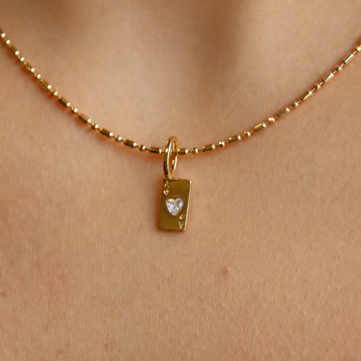 Charm Ace of Hearts