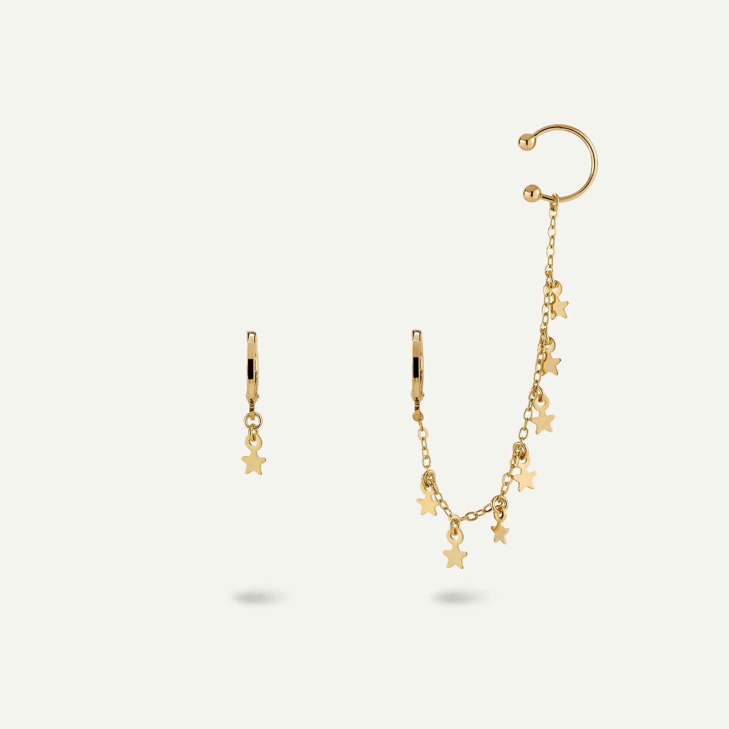 Argolinha e Piercing Mixed Stars