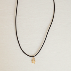 Choker Couro Marrom