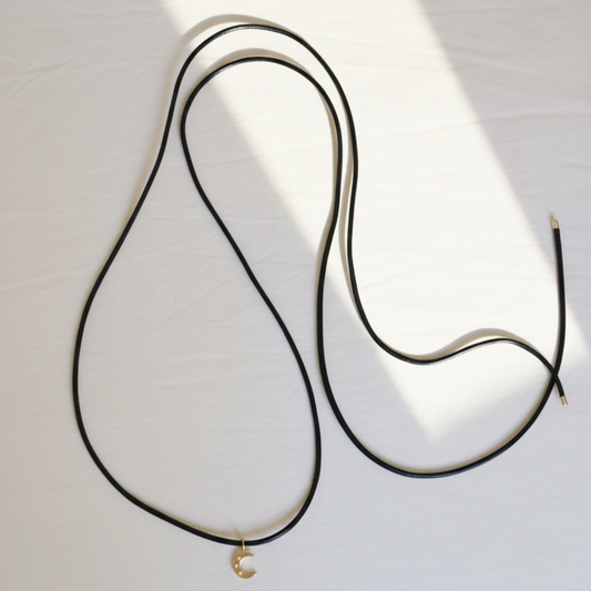 Choker Couro Preto