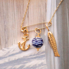 Colar Charm Pin