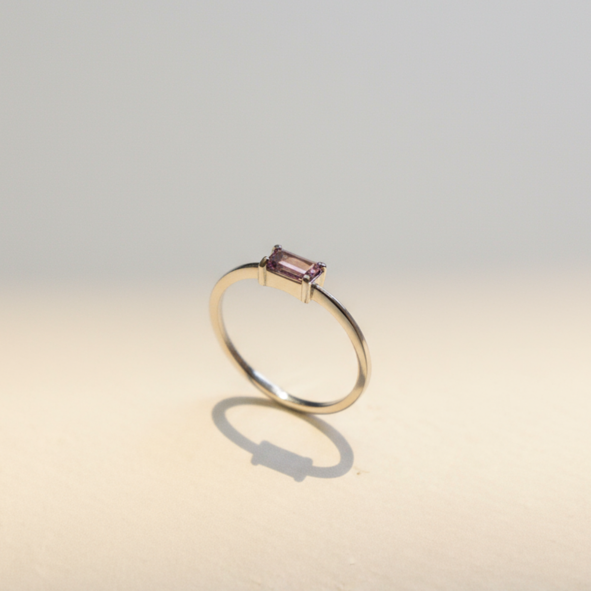 Anel Belle Cristal Ametista Regulável