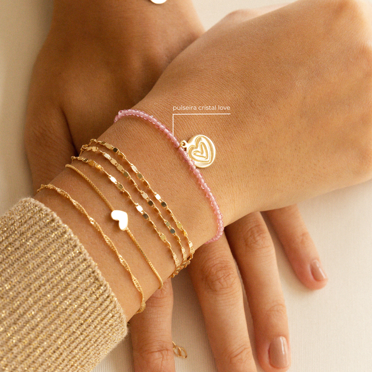 Pulseira Cristal Love