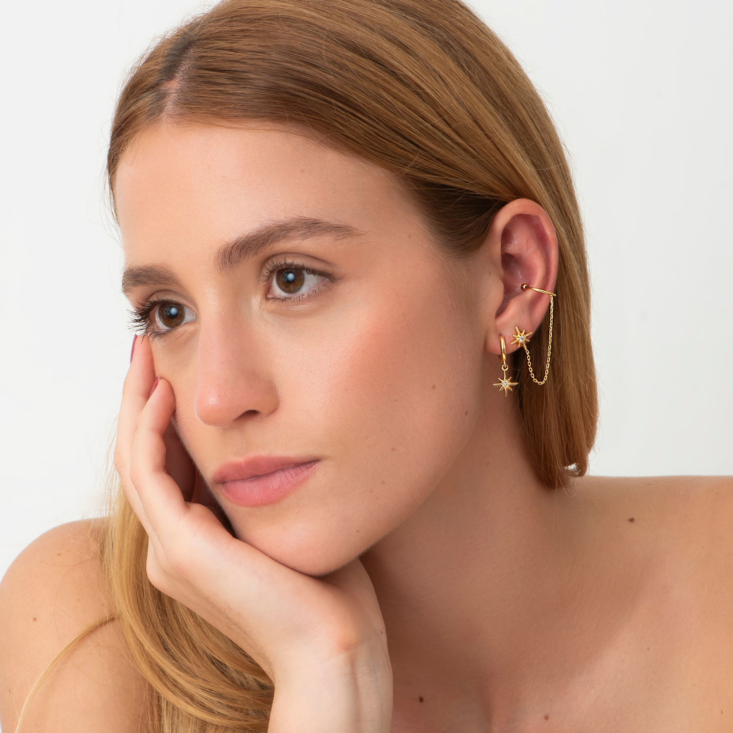 Argolinha e Piercing Mixed Stardust