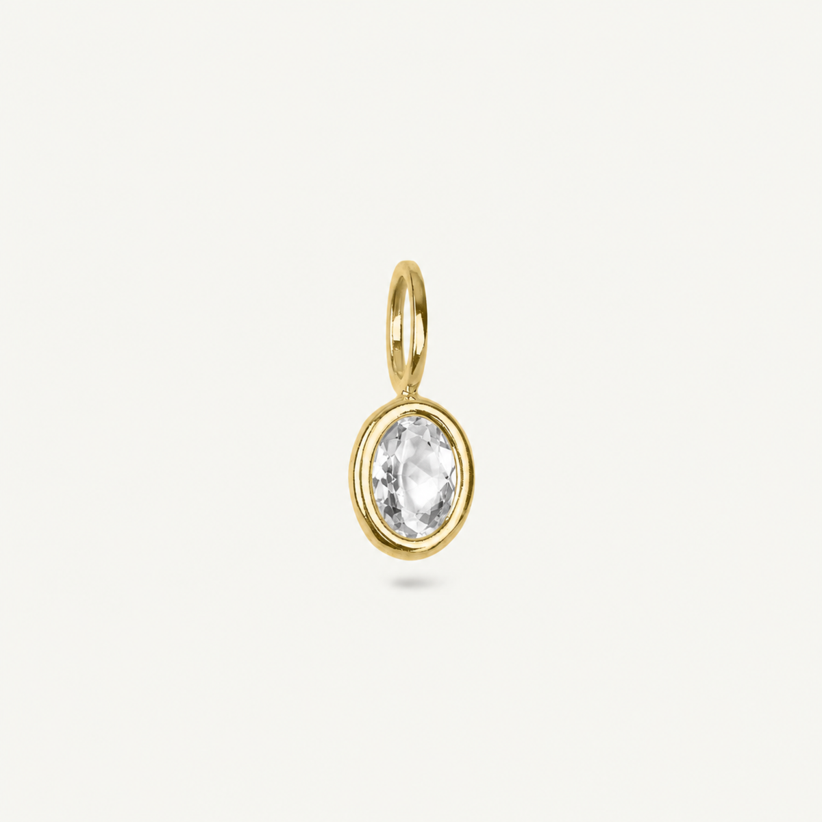 Charm Birthstone Abril Zircônia