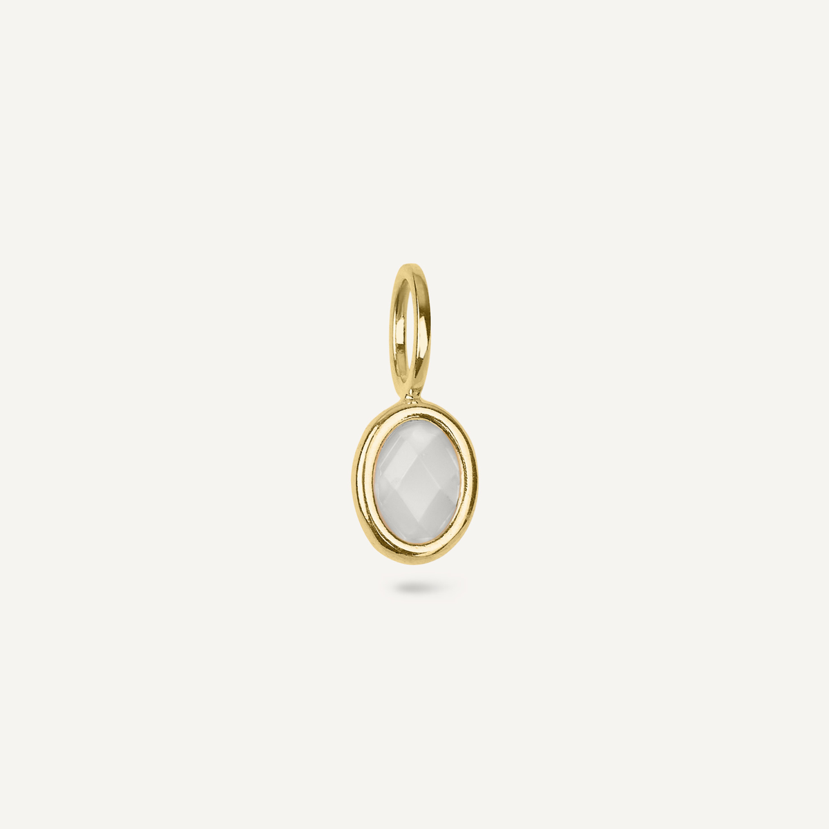 Charm Birthstone Junho Pedra da Lua