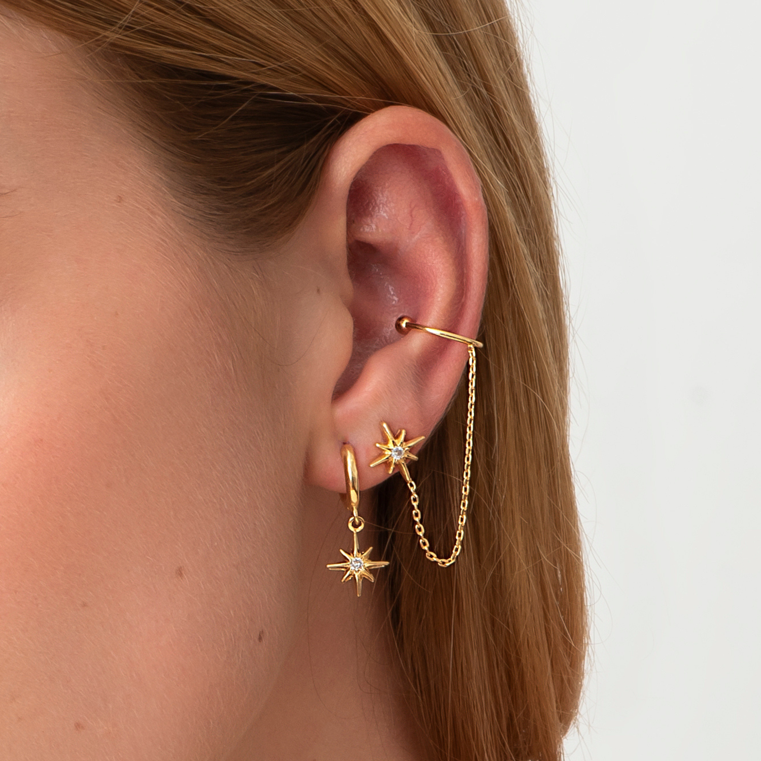 Argolinha e Piercing Mixed Stardust