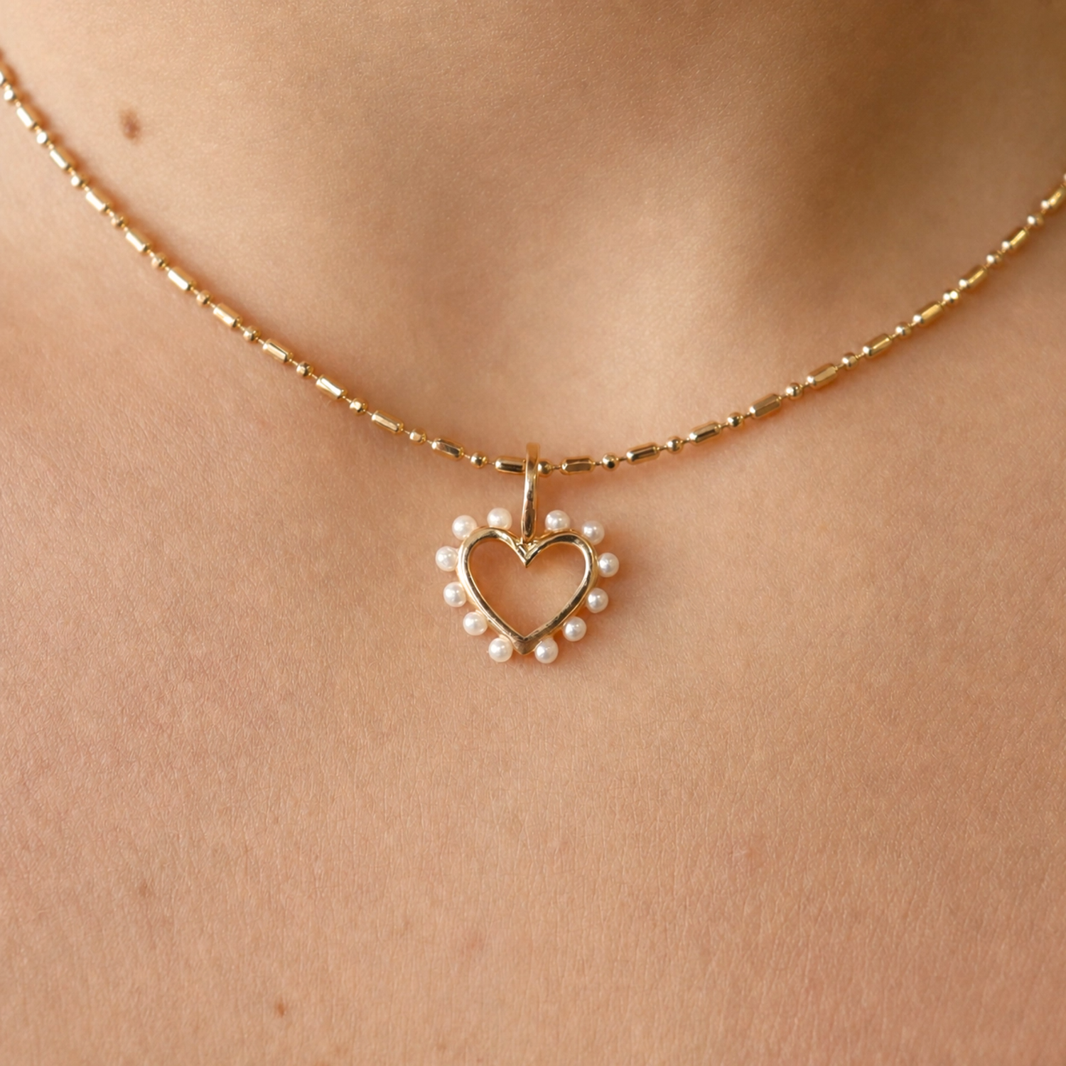 Charm Perla Heart