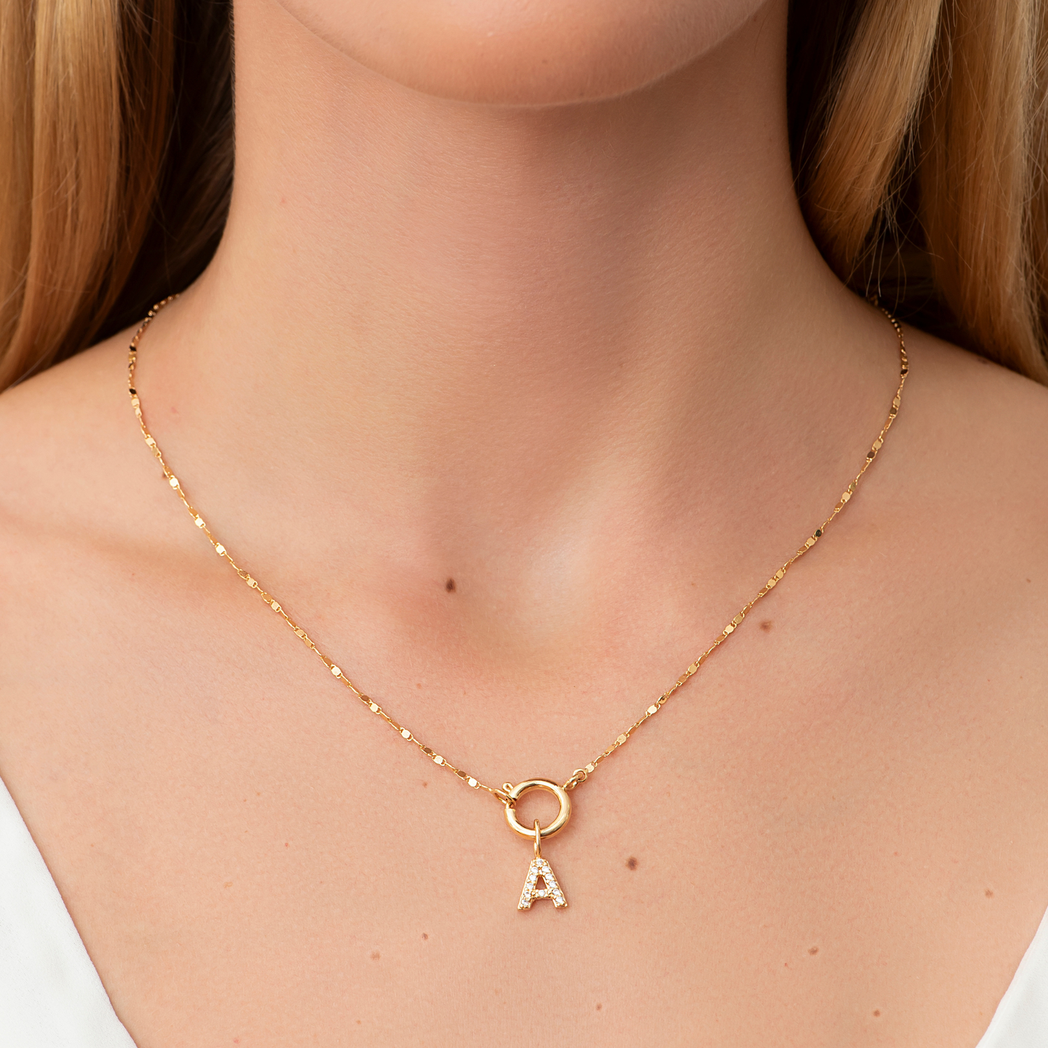 Mix Colar Charm River + Inicial