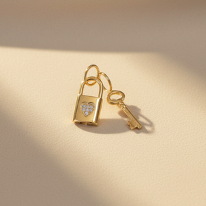 Mix Charm Chave + Charm Cadeado